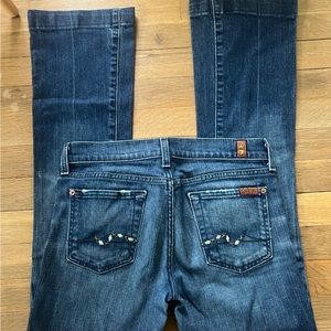 7 FOR ALL MANKIND BOOTCUT JEANS 25 limited edition pockets